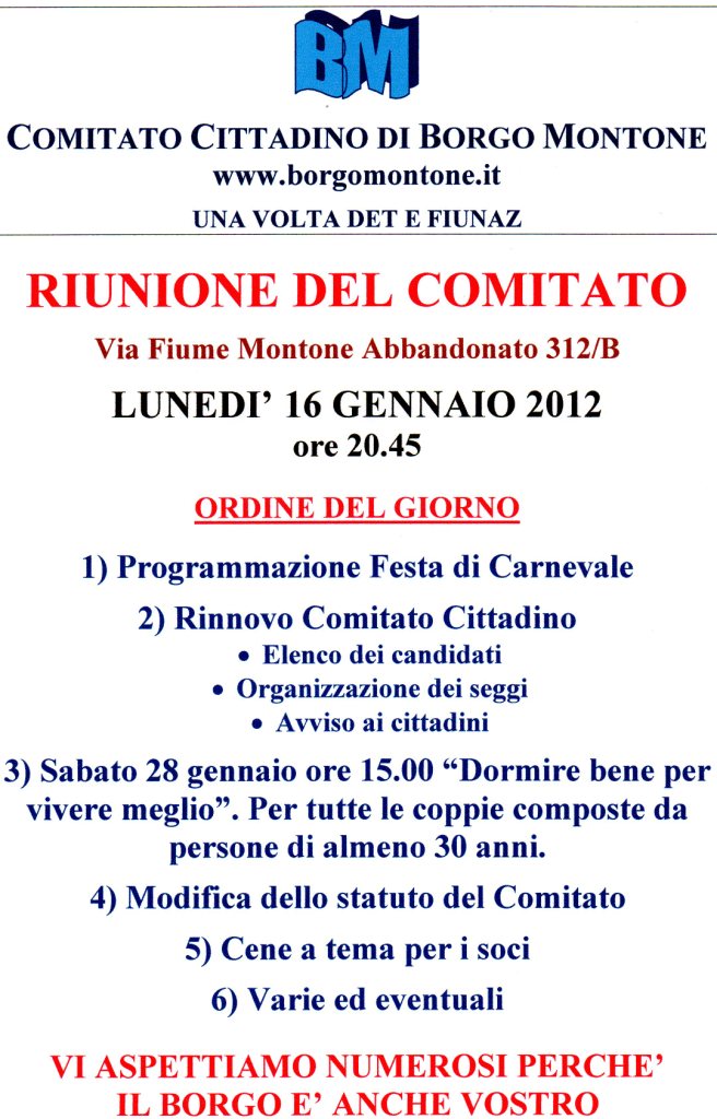 riunione120116