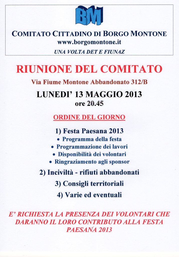 riunione130513