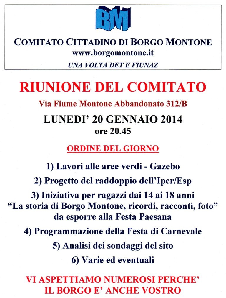 riunione140120